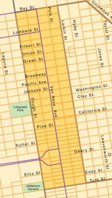 Van Ness Corridor Map